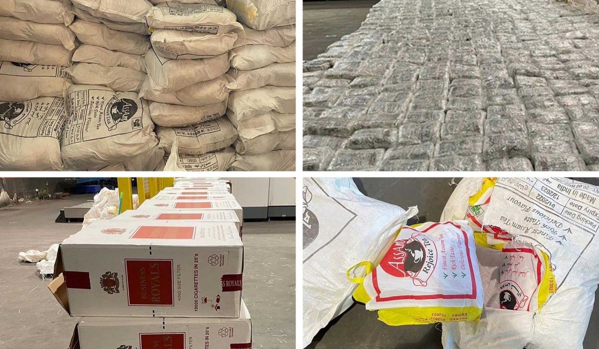 700,000 cigarettes disguised as tea are seized by Qatari customs.